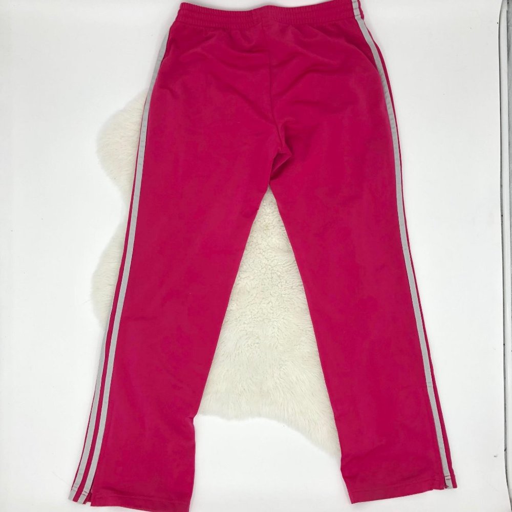 ADIDAS Vintage Hot Pink White Track Pants Joggers - Picture 4 of 16